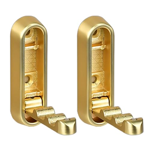 Guaber Packung Mit 2 Faltbaren Kleiderhaken Für Hängende Handtücher Hüte Rucksäcke Heavy Duty Wall Mount Bad Bad Badezimmer Vorräte Robenhaken von Guaber