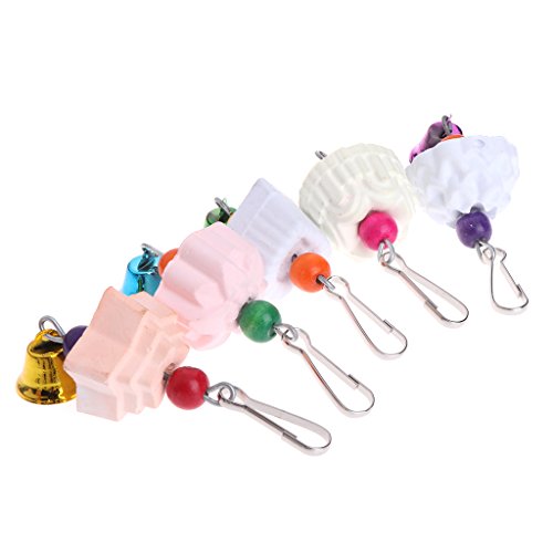 Guaber Papagei Kauspielzeug Vogel Schnabel Schleifstein mit Kalziumfutter für Afrikaner für Graupapagei Sittich Cocka Spielzeug für kleine Papageien für große Vögel Conure Ara Weihnachtsteile Set groß von Guaber