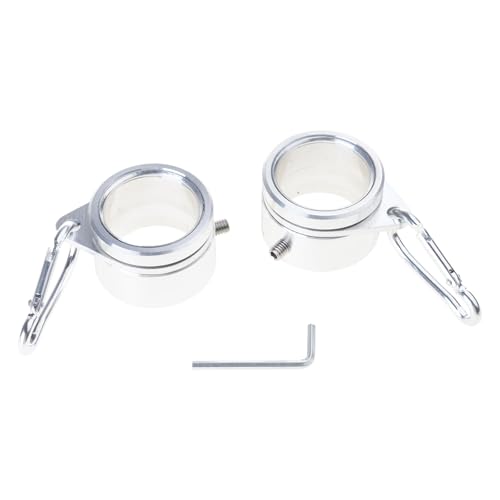 Guaber Rotierende Fahnenmast-Ringe aus Aluminiumlegierung mit 304 Edelstahl-Karabiner für Stangen mit einem Durchmesser von 2,3 - 2,5 cm, Outdoor-Spinner-Hardware, Edelstahl-Fahnenmast-Spinner-Ringe Guaber Rotierende Fahnenmast-Ringe aus Aluminiumlegierung mit 304 Edelstahl-Karabiner für Stangen mit einem Durchmesser von 2,3 - 2,5 cm, Outdoor-Spinner-Hardware, Edelstahl-Fahnenmast-Spinner-Ringe von Guaber