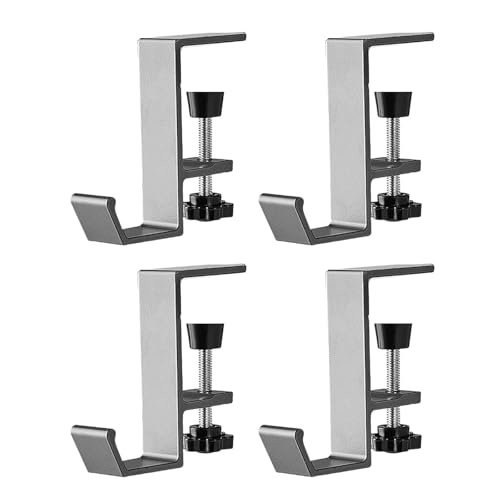 Guaber Set mit 4 abnehmbaren Schreibtischkantenhaken ohne Klebstoff für einfache Installation und funktionale Verwendung in Häusern oder Büros Guaber Set mit 4 abnehmbaren Schreibtischkantenhaken ohne Klebstoff für einfache Installation und funktionale Verwendung in Häusern oder Büros von Guaber