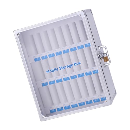 Guaber Sicherer Smartphone-Aufbewahrungsschrank, verstärkter Aluminiumrahmen, Schutzpolsterung für Schulen, Büros und Restaurants, Organizer aus Aluminiumlegierung Guaber Sicherer Smartphone-Aufbewahrungsschrank, verstärkter Aluminiumrahmen, Schutzpolsterung für Schulen, Büros und Restaurants, Organizer aus Aluminiumlegierung von Guaber