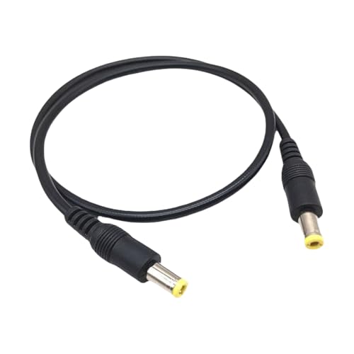 Guaber Stromkabel DC 5,5 mm x 2,5 mm auf DC 5,5 mm x 2,5 mm mit mehreren Längen optional für Router-Lüfter und mehr von Guaber