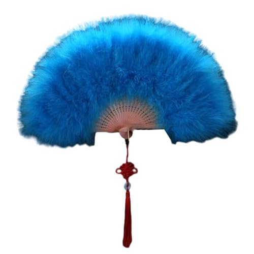 Guaber Vintage Federfächer Frauen Feder Leicht Handfächer Für Reisen Und Partys Einzigartig von Guaber