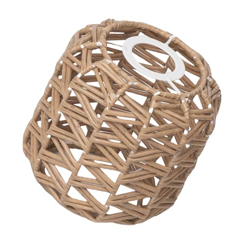 Handgefertigter Rattan-Lampenschirm, Deckenleuchte, geeignet für Schlafzimmer, Restaurants und Wohnräume, mit weicher Beleuchtung aus Rattan von Guaber