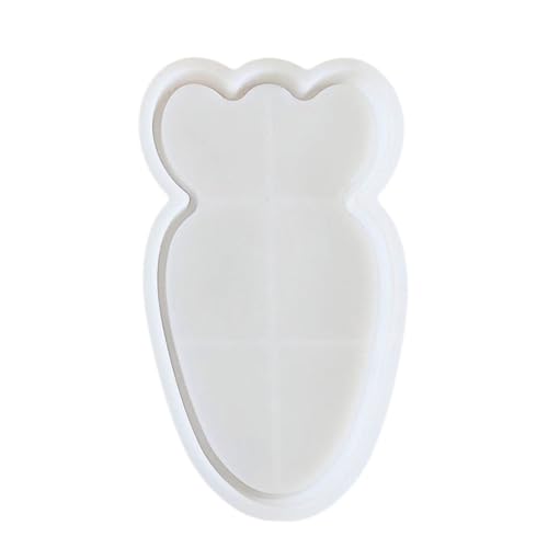 Hasen-Karottenharz-Tablett-Formen für Epoxid-Schmucktablett, Gips-Silikonformen für Heimdekoration Hasen-Karottenharz-Tablett-Formen für Epoxid-Schmucktablett, Gips-Silikonformen für Heimdekoration von Guaber