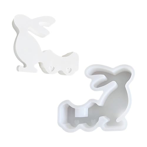 Hasenhalter-Formen, Ostern, Kaninchen, Gießformen, Kerzenständer, Silikon-Pflaster, Heimdekoration von Guaber