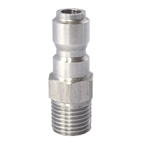 Hochdruckauto Waschmaschine Aus Edelstahl 1/4 Zoll Männlichen Stecker Schnellfreisetzungen Schneeschaum Lanze Düsenadapteranschluss Kuppler Zubehör Sprühschaum Düsen Applikator von Guaber