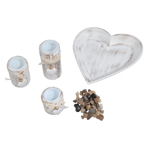 Holz Votiven Teelicht Kerzenhalter Mit Tray Romantics Kerzenlesticks Mit Herz Designs Tisch Mittelstücke Dekore Dekore Wohnzimmer Kerzenhalter von Guaber