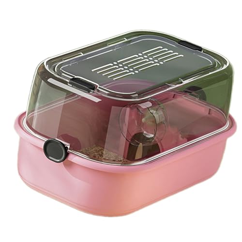 Komfortabler Kleintierkäfig für den Innenbereich mit belüftetem Deckel Haustier mit Spielplätzen Leiter für Hamster Igel Kleintiere von Guaber