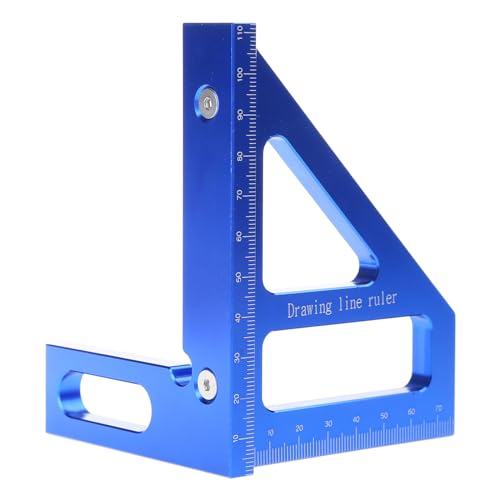 Kompaktes Aluminiumlegierung Holzbearbeitungsquadrat Tragbares Werkzeug Hochpräzises Layout Messwerkzeug 45/90 ° Für Projekte Aluminium Lineal von Guaber