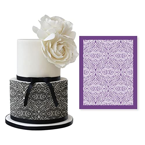 Kuchengitter Schablone Spitze Blumengras Stoff Kuchen Schablone Dekorationstool Für Fondant Backgebiet Gummi Werkzeuge Backgeschirr Lieferungen Backschablonen Für Kekse von Guaber
