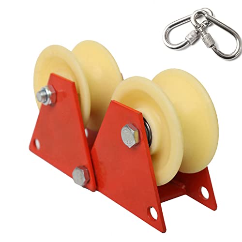 Manuelle Radrolle, Edelstahl, leiser Block, robuste Lenkrolle, belastbar, 100 kg, für Handhabung und Bewegung, manuell von Guaber