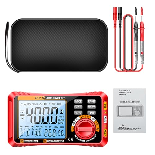 Multimeter 4000 Zählt Digitaler Multi Tester Mit Temperaturfeuchtigkeitsmessung Strom Testmesser Großer Bildschirm Multimeter 4000 Zählt Digitaler Multi Tester Mit Temperaturfeuchtigkeitsmessung Strom Testmesser Großer Bildschirm von Guaber