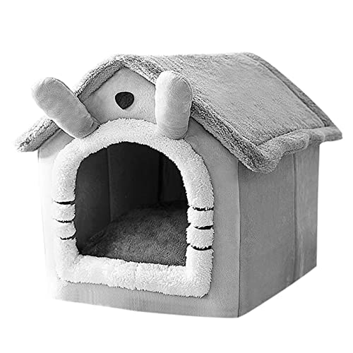 Pet House Bett Innen Höhlenhöhle Plüsch Nest Schlafen Schöne Kabine Form Welpe Winter Hütte Für Katzen Und Kleine Hunde Katzenhaus Höhle Süß Warm Für Innenkatzen von Guaber