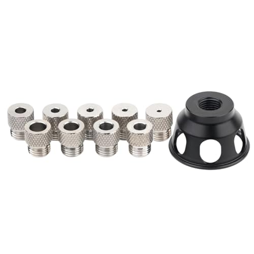 Precisions rechtwinkliges Bohrlochführungswerkzeug-Set für Holzarbeiter, 2–10 mm, Aluminiumhülse mit Locher, Aluminiumlegierungen, Führungsvorrichtung Precisions rechtwinkliges Bohrlochführungswerkzeug-Set für Holzarbeiter, 2–10 mm, Aluminiumhülse mit Locher, Aluminiumlegierungen, Führungsvorrichtung von Guaber