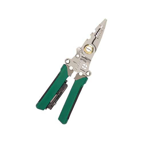 Professionelle Abisolierzange mit eingebautem Spannungsprüfer, Edelstahl, rutschfestes Design für präzises Abisolieren, industrielles Wartungswerkzeug Professionelle Abisolierzange mit eingebautem Spannungsprüfer, Edelstahl, rutschfestes Design für präzises Abisolieren, industrielles Wartungswerkzeug von Guaber