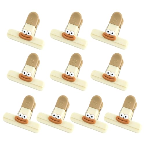 Set mit 10 weichen Silikon-Griff-Taschenclips für Snacks, praktische Chip-Versiegeler, Lebensmittelaufbewahrung, Zubehör, niedliche Clips Set mit 10 weichen Silikon-Griff-Taschenclips für Snacks, praktische Chip-Versiegeler, Lebensmittelaufbewahrung, Zubehör, niedliche Clips von Guaber
