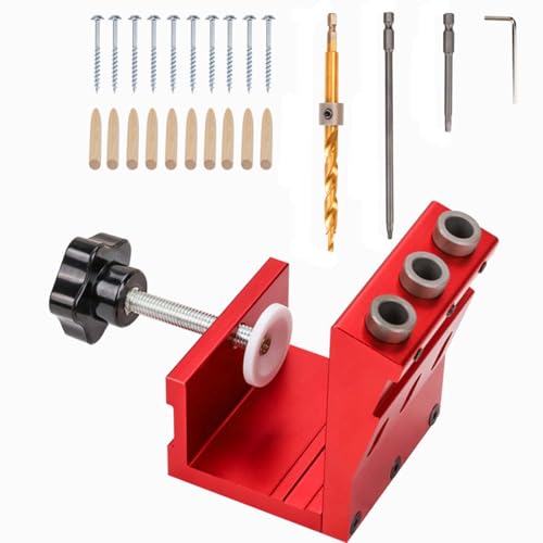 Taschenloch Jig Set Einstellung Dübelsystem Set Holzanleitung Fugenwinkel Werkzeug Holzbearbeitungsschraube Dübel Bohrholz Holzgelenk Taschenloch Jig Set Einstellung Dübelsystem Set Holzanleitung Fugenwinkel Werkzeug Holzbearbeitungsschraube Dübel Bohrholz Holzgelenk von Guaber
