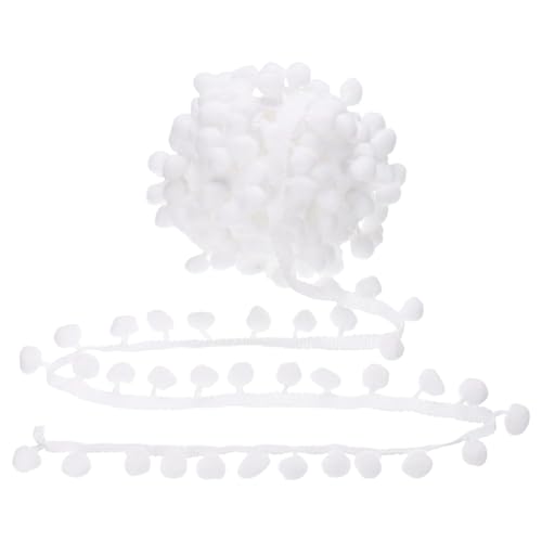 Weiche Polyester-Pompons, Fransenbordüre, kleine Plüschkugel-Dekoration, Spitzen-Band, für Vorhänge, Kissen, Pompons Weiche Polyester-Pompons, Fransenbordüre, kleine Plüschkugel-Dekoration, Spitzen-Band, für Vorhänge, Kissen, Pompons von Guaber