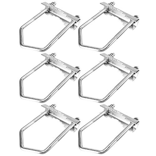 U Bolzen Bügelbolzen Bügelschraube,Guador M6 100 * 50mm U Schraube Vierkant U-Bolzen U Bolzen Befestigungselemente Vierkantbolzen Quadratisch Bolzen 6pcs von Guador