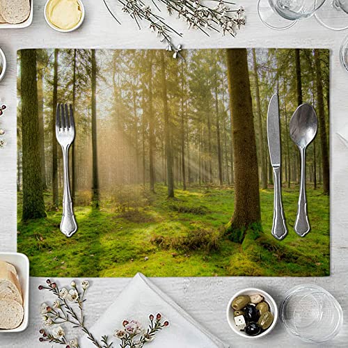 Gualiy Tischsets Abwaschbar 2Er, Platzdeckchen Abwaschbar Set 42 x 32 cm Rumpf Sonnenlicht Tischset für Quadratische Tische Gualiy Tischsets Abwaschbar 2Er, Platzdeckchen Abwaschbar Set 42 x 32 cm Rumpf Sonnenlicht Tischset für Quadratische Tische von Gualiy