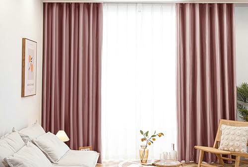 Gualiy Vorhänge Ösen 2er Set Blickdicht, Vorhang Thermo Verdunkelung Einfarbig Vorhänge Schlafzimmer B 137 x H 229 cm Fenstervorhänge Wohnzimmer Lang, Rosa Gualiy Vorhänge Ösen 2er Set Blickdicht, Vorhang Thermo Verdunkelung Einfarbig Vorhänge Schlafzimmer B 137 x H 229 cm Fenstervorhänge Wohnzimmer Lang, Rosa von Gualiy