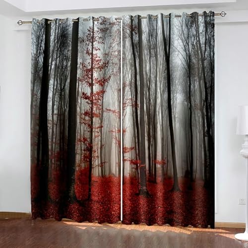 Gualiy Vorhänge mit Ösen 2er Set Schlafzimmer, Vorhänge 137x244 Psychedelische Bäume Vorhang Blickdicht Gualiy Vorhänge mit Ösen 2er Set Schlafzimmer, Vorhänge 137x244 Psychedelische Bäume Vorhang Blickdicht von Gualiy