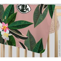 Guam Pink Plumeria Sherpa Babydecke von GuamDesigns