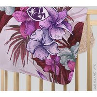 Guam Vintage Hibiscus Sherpa Babydecke von GuamDesigns