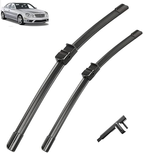 GuanLL Car Wiper Windshield Wiper für Benz Classe E W211 S211 2002-2009 2003 2004 Wipers Windscreen Glass Brushes Scheibenwischer vorne und Scheibenwischerblätter Set GuanLL Car Wiper Windshield Wiper für Benz Classe E W211 S211 2002-2009 2003 2004 Wipers Windscreen Glass Brushes Scheibenwischer vorne und Scheibenwischerblätter Set von GuanLL