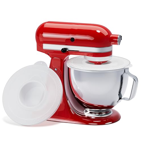 Abdeckung für Mixer-Schüssel in Lebensmittelqualität für KitchenAid 4,5–5 Quart Kippkopf-Standmixer, Spritzschutzdeckel zum Verhindern des Verschüttens von Zutaten, als Kitchenaid Mixer-Aufsätze von GuanQiao
