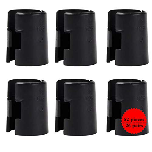 Drahtregalklemmen 52 Stück Draht-Fach Regal Lock-Clips für 1" post- Regal Sleeves Ersatz für Drahtregalsystem von GTLAOGS