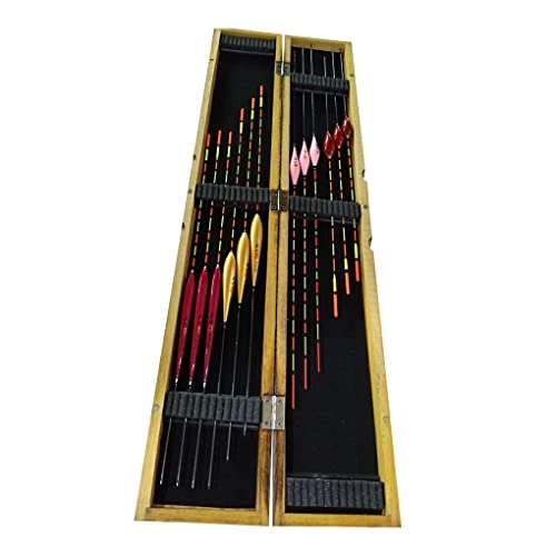 Guangcailun 12 teiliges Fisch Set Angelschwimmer Boje Bobber Aufsatz für Fischgerät von Guangcailun
