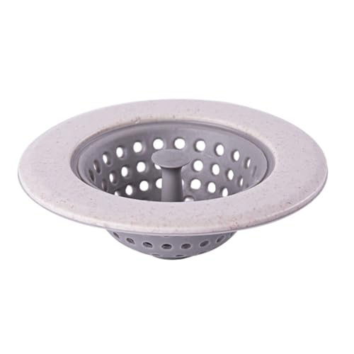 Guangcailun Abflusssieb, leicht zu reinigen, langlebiges Silikon, mehrere Farben erhältlich, Silikagel Abflusssieb für die Küche, Beige von Guangcailun