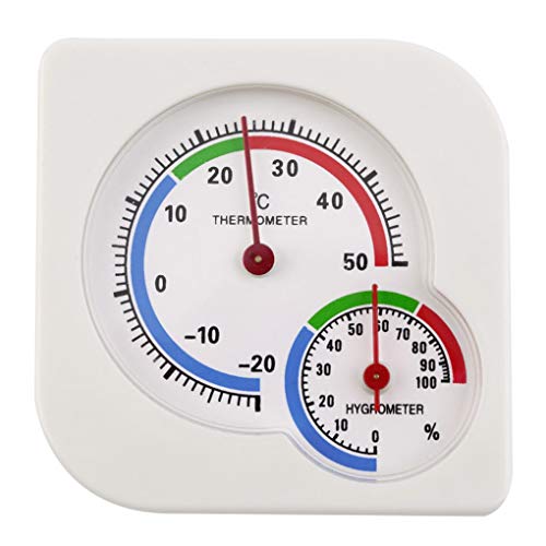 Guangcailun Innen Stehen Hanging-Thermometer-Hygrometer-Temperatur-Feuchtigkeits-Prüfvorrichtung Kunststoff Analog Dial von Guangcailun