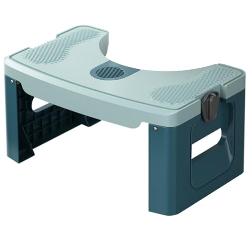 Guangcailun Klappbarer Toilettenhocker mit gebogener Form für einfaches Verstauen und doppelte Stabilität. Lässig darauf steigen und bewegungslos bleiben. ABS, Typ+2 Guangcailun Klappbarer Toilettenhocker mit gebogener Form für einfaches Verstauen und doppelte Stabilität. Lässig darauf steigen und bewegungslos bleiben. ABS, Typ+2 von Guangcailun