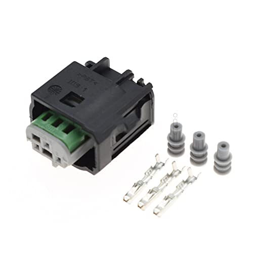 Guangcheng 1-20 Kits 3 Pin Way männlich weibliche wasserdichte Automotive Radarsensor-Anschlussstecker Compatible with Benz BMW C200 9-967081-1 968402-1 1-967642 von Guangcheng