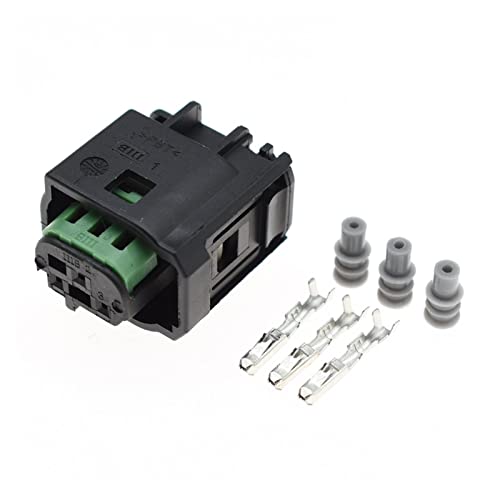 Guangcheng 1-20 Kits 3 Pin Way männlich weibliche wasserdichte Automotive Radarsensor-Anschlussstecker Compatible with Benz BMW C200 9-967081-1 968402-1 1-967642 von Guangcheng