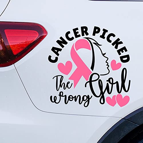 Cancer Pick The Wrong Girl Aufkleber für Auto Brest Krebs Bewusstsein Autoaufkleber Fensteraufkleber für Frauen Kampf Krebs Krieger Rosa Band Vinyl Aufkleber gestanzt Aufkleber Laptop Aufkleber Cancer Pick The Wrong Girl Aufkleber für Auto Brest Krebs Bewusstsein Autoaufkleber Fensteraufkleber für Frauen Kampf Krebs Krieger Rosa Band Vinyl Aufkleber gestanzt Aufkleber Laptop Aufkleber von Guangpat