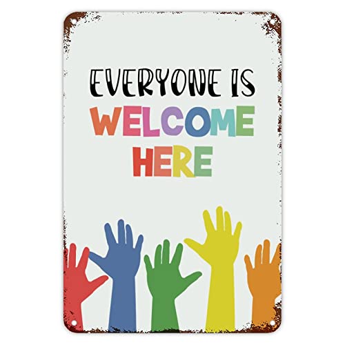 First Day of School Metal Sign everyone Is Welcome Here Schilder Welcome Back to School Metal Sign Classroom Decor Rainbow Floral Pencil Fun Doodle Vintage School Signs for Kids Teacher 30,5 x 20,3 cm First Day of School Metal Sign everyone Is Welcome Here Schilder Welcome Back to School Metal Sign Classroom Decor Rainbow Floral Pencil Fun Doodle Vintage School Signs for Kids Teacher 30,5 x 20,3 cm von Guangpat