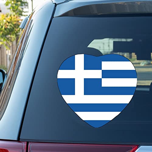 Griechenland Herz Aufkleber für Auto Griechenland Flagge Auto Aufkleber Fenster Aufkleber Patriotische Dekor Nationalflagge Land Stadt Souvenir Custom Vinyl Aufkleber gestanzt Aufkleber Lustige von Guangpat