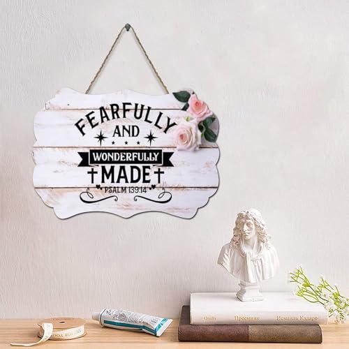 Guangpat FunnyJesus Holz-Palettenschild "Fearfully And Wonderfully Made Psalm 139 14", 15,2 x 25,4 cm, Schrift, Familie, Wandkunst, Dekoration für Zuhause, Schlafzimmer, Wohnzimmer, Hochzeitsgeschenke Guangpat FunnyJesus Holz-Palettenschild "Fearfully And Wonderfully Made Psalm 139 14", 15,2 x 25,4 cm, Schrift, Familie, Wandkunst, Dekoration für Zuhause, Schlafzimmer, Wohnzimmer, Hochzeitsgeschenke von Guangpat