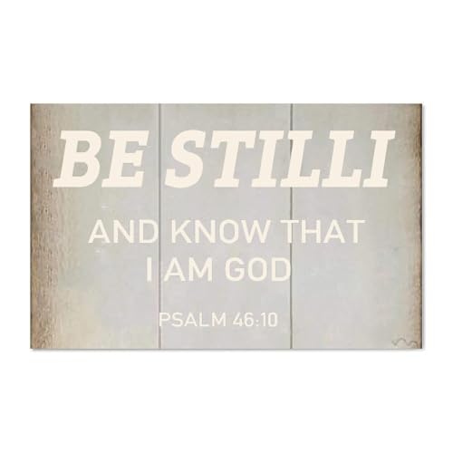 Guangpat Holzschild mit Aufschrift "Be Still And Know That I Am God", Psalm 4610, Jesus, Bibelvers, Holzschild, rustikaler Wandaufhänger, Wandkunst, religiöser Glaube für Zuhause, Schlafzimmer Guangpat Holzschild mit Aufschrift "Be Still And Know That I Am God", Psalm 4610, Jesus, Bibelvers, Holzschild, rustikaler Wandaufhänger, Wandkunst, religiöser Glaube für Zuhause, Schlafzimmer von Guangpat