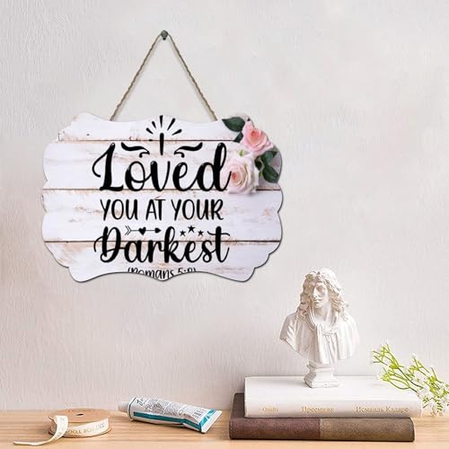 Guangpat Holzschild mit Aufschrift "I Loved You at Your Darkest", Jesus, Bauernhaus-Dekor, Wandkunst, Wandaufhänger, Schild, christliches Zitat für Schlafzimmer, Wohnzimmer, Einweihungsgeschenk, 15,2 Guangpat Holzschild mit Aufschrift "I Loved You at Your Darkest", Jesus, Bauernhaus-Dekor, Wandkunst, Wandaufhänger, Schild, christliches Zitat für Schlafzimmer, Wohnzimmer, Einweihungsgeschenk, 15,2 von Guangpat