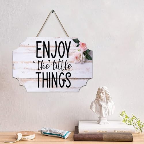 Guangpat Holzschild mit Bibelvers und Aufschrift "Enjoy The Things", Bauernhaus-Dekor, Wandkunst, Wandaufhänger, Schild mit Jesus-Zitat für Wohnzimmer, Schlafzimmer, Büro, 15,2 x 25,4 cm Guangpat Holzschild mit Bibelvers und Aufschrift "Enjoy The Things", Bauernhaus-Dekor, Wandkunst, Wandaufhänger, Schild mit Jesus-Zitat für Wohnzimmer, Schlafzimmer, Büro, 15,2 x 25,4 cm von Guangpat