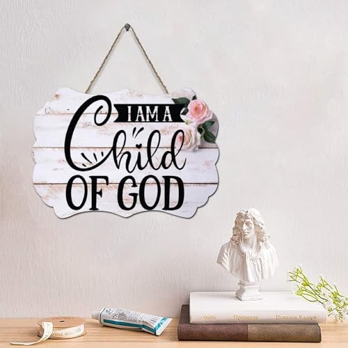 Guangpat Holzschild mit Bibelvers und Aufschrift "I Am A Child of God", rustikaler Wandaufhänger, Bauernhaus, Wandkunst, christliches Zitat für Zuhause, Küche, Wohnzimmer, Café, Bar, 10,2 x 15,2 cm Guangpat Holzschild mit Bibelvers und Aufschrift "I Am A Child of God", rustikaler Wandaufhänger, Bauernhaus, Wandkunst, christliches Zitat für Zuhause, Küche, Wohnzimmer, Café, Bar, 10,2 x 15,2 cm von Guangpat