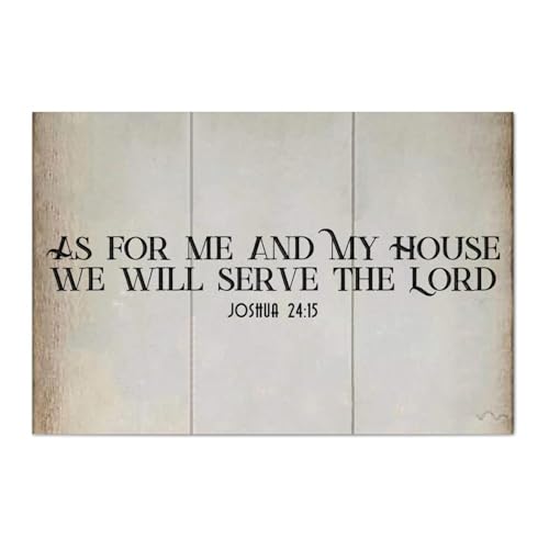 Guangpat Holzschilder mit Bibelvers und Aufschrift "As for Me My House We Will Serve The Lord", Wanddekoration, Wandkunst, Wandaufhänger, Schild, christliches Zitat für Schlafzimmer, Wohnzimmer Guangpat Holzschilder mit Bibelvers und Aufschrift "As for Me My House We Will Serve The Lord", Wanddekoration, Wandkunst, Wandaufhänger, Schild, christliches Zitat für Schlafzimmer, Wohnzimmer von Guangpat