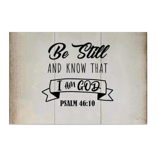 Guangpat Lustiges Holzschild mit Bibelvers "Be Still And Know Th", 30,5 x 20,3 cm, Schriftdruck, Bauernhaus, Familie, Wandkunst, Wanddekoration, Wandaufhänger für Wohnzimmer, Schlafzimmer, neues Haus Guangpat Lustiges Holzschild mit Bibelvers "Be Still And Know Th", 30,5 x 20,3 cm, Schriftdruck, Bauernhaus, Familie, Wandkunst, Wanddekoration, Wandaufhänger für Wohnzimmer, Schlafzimmer, neues Haus von Guangpat