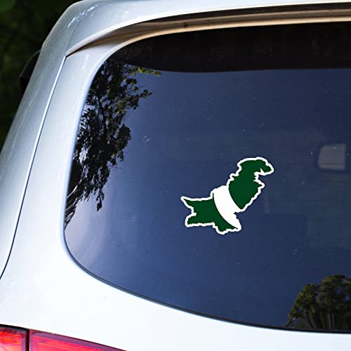 Pakistan Flagge Karte Auto Fenster Aufkleber Pakistan Auto Aufkleber Fenster Aufkleber Patriotische Dekor Nationalflagge Land Stadt Souvenir Vinyl Auto Aufkleber Stoßstange Aufkleber für Autofenster von Guangpat