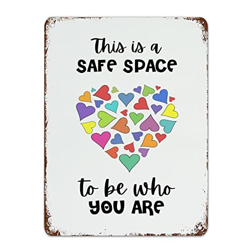 This Is A Safe Space to Be Who You Are Metallschild Back to School Signs First Day of School Classroom Decor Rainbow Pencil Doodle Metal Sign Vintage Willkommen Schulschilder für Kinder Lehrer 40,6 x This Is A Safe Space to Be Who You Are Metallschild Back to School Signs First Day of School Classroom Decor Rainbow Pencil Doodle Metal Sign Vintage Willkommen Schulschilder für Kinder Lehrer 40,6 x von Guangpat